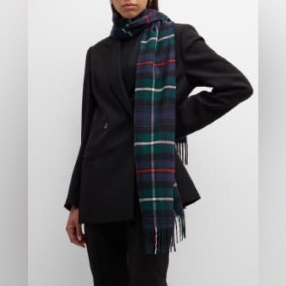 Johnstons of Elgin Made Scotland 100% Lambswool Scarf Fringed - Picture 3 of 7